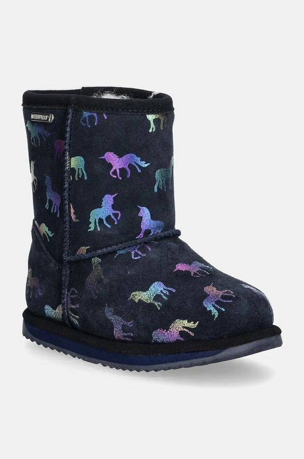 Emu Australia Dječje cipele za snijeg od brušene kože Emu Australia Rainbow Unicorn Brumby boja: tamno plava, K12373