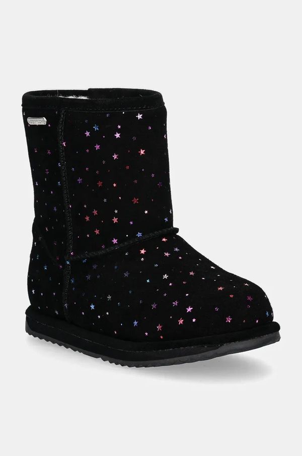 Emu Australia Dječje cipele za snijeg od brušene kože Emu Australia Sparkle Brumby boja: crna, K13100