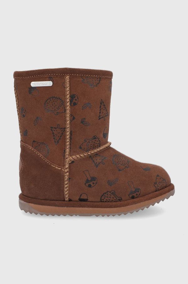 Emu Australia Dječje cipele za snijeg od brušene kože Emu Australia Woodland Brumby boja: smeđa