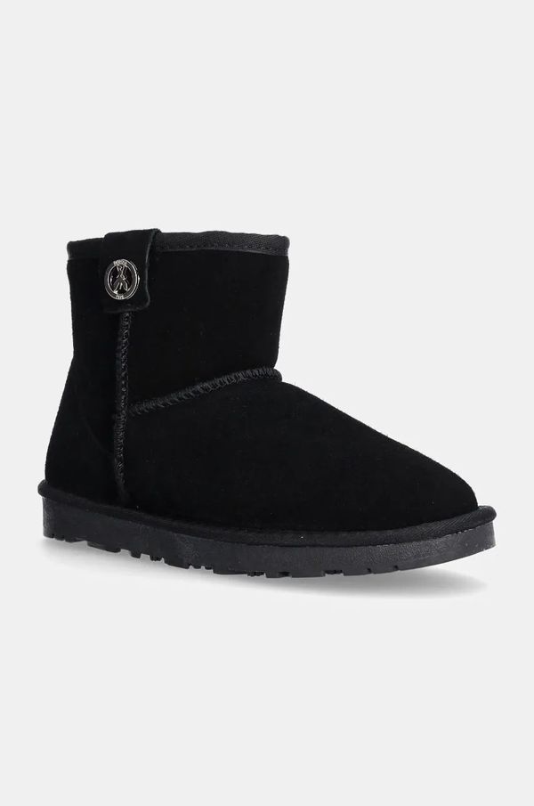 Patrizia Pepe Dječje cipele za snijeg od brušene kože Patrizia Pepe boja: crna, PPJ794