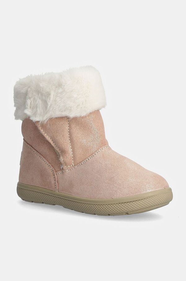 Primigi Dječje cipele za snijeg od brušene kože Primigi boja: ružičasta, PSN 68507