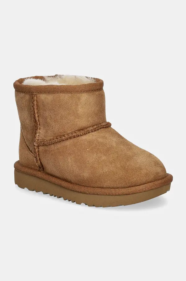 UGG Dječje cipele za snijeg od brušene kože UGG CLASSIC MINI II