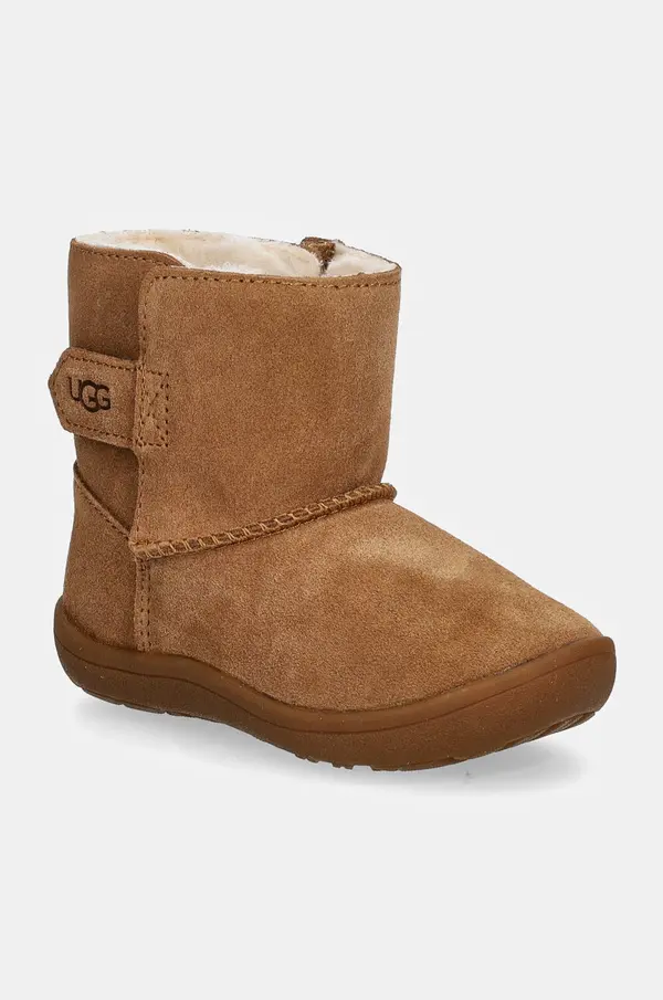 UGG Dječje cipele za snijeg od brušene kože UGG KEELAN II