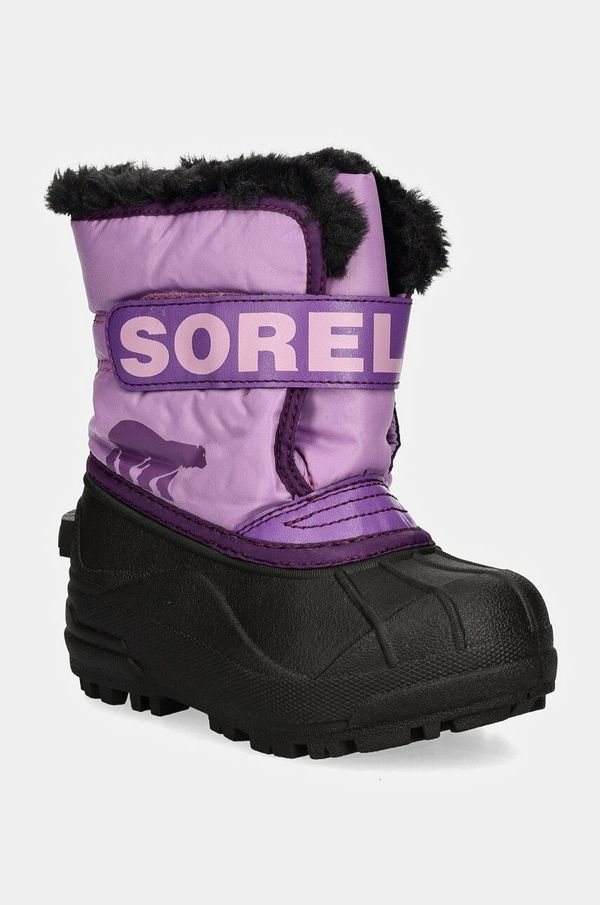 Sorel Dječje cipele za snijeg Sorel TODDLER SNOW COMMAND boja: ljubičasta, 2114101