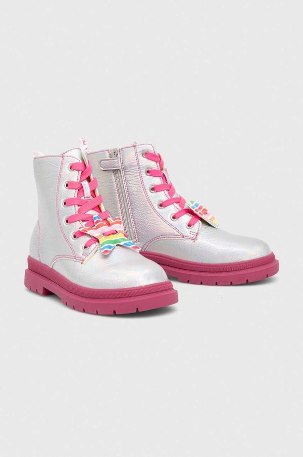 Agatha Ruiz de la Prada Dječje čizme Agatha Ruiz de la Prada boja: srebrna