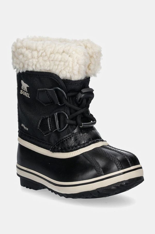 Sorel Dječje čizme za snijeg Sorel CHILDRENS YOOT PAC boja: crna, 2114112