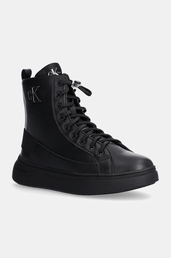 Calvin Klein Jeans Dječje gležnjače Calvin Klein Jeans boja: crna, V3A5-80988