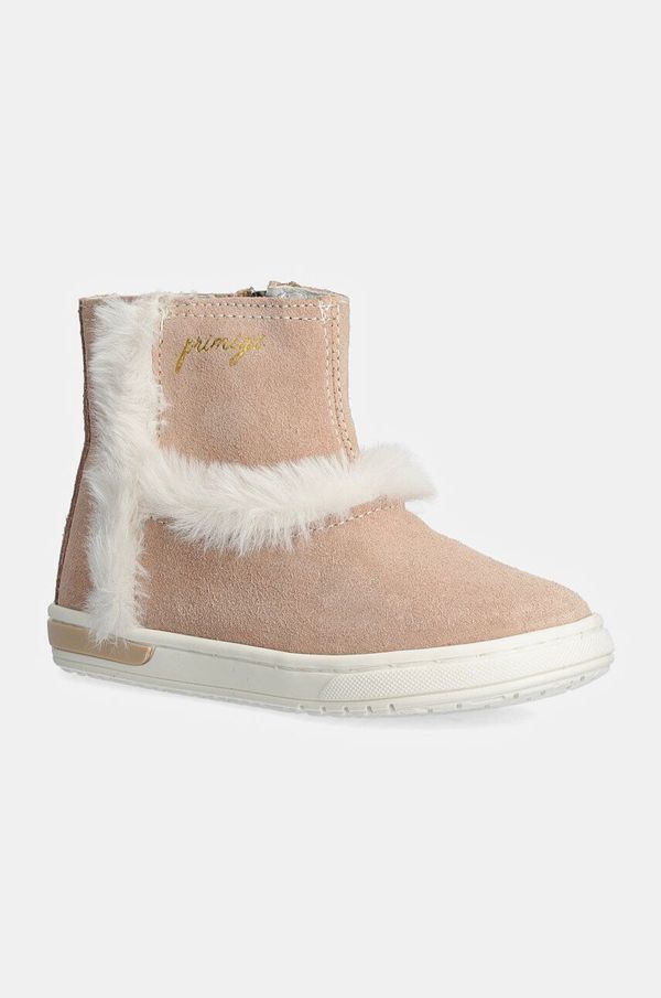 Primigi Dječje gležnjače od brušene kože Primigi boja: bež, PDU 69048