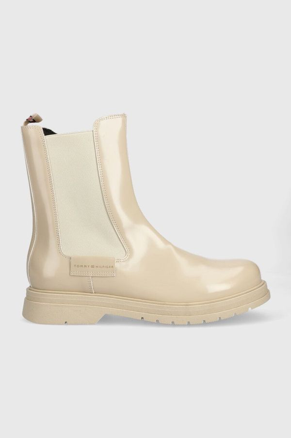 Tommy Hilfiger Dječje gležnjače Tommy Hilfiger boja: bež