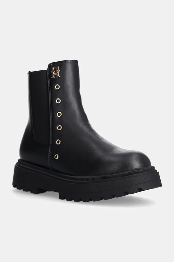 Tommy Hilfiger Dječje gležnjače Tommy Hilfiger boja: crna, T3A5-33578