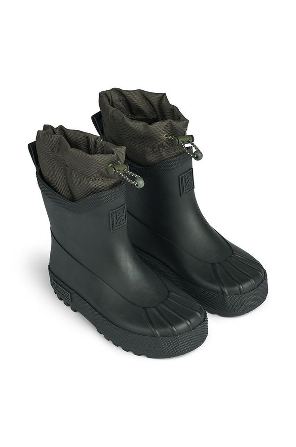 Liewood Dječje gumene čizme Liewood Isaac Technical Rainboot boja: crna, LW19230