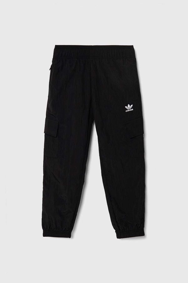 adidas Originals Dječje hlače adidas Originals CARGO PANTS boja: crna, bez uzorka, IW3505