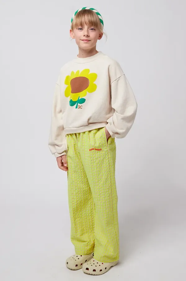 Bobo Choses Dječje hlače Bobo Choses boja: žuta, bez uzorka, 125AC082