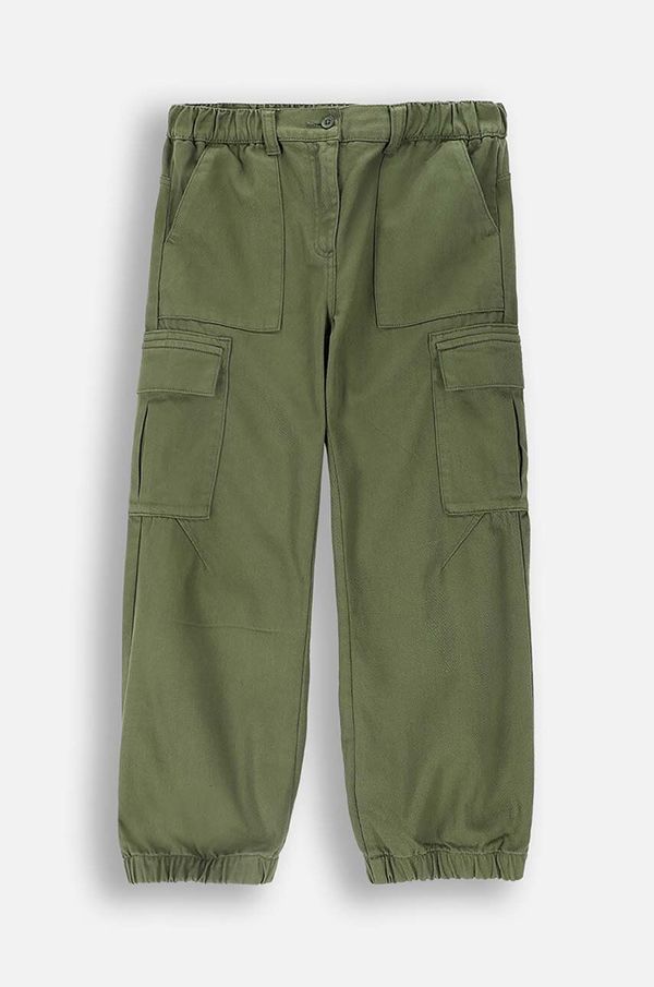 Coccodrillo Dječje hlače Coccodrillo boja: zelena, bez uzorka, MYSTIC NATURE GIRL JUNIOR