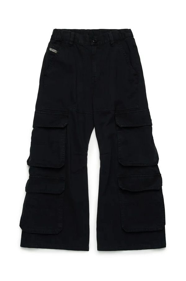 Diesel Dječje hlače Diesel PDARGJXCARGO TROUSERS boja: crna, bez uzorka, J02220