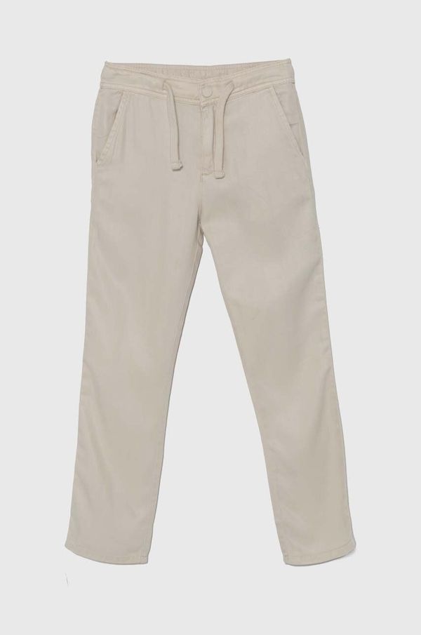 Guess Dječje hlače Guess boja: bež, bez uzorka