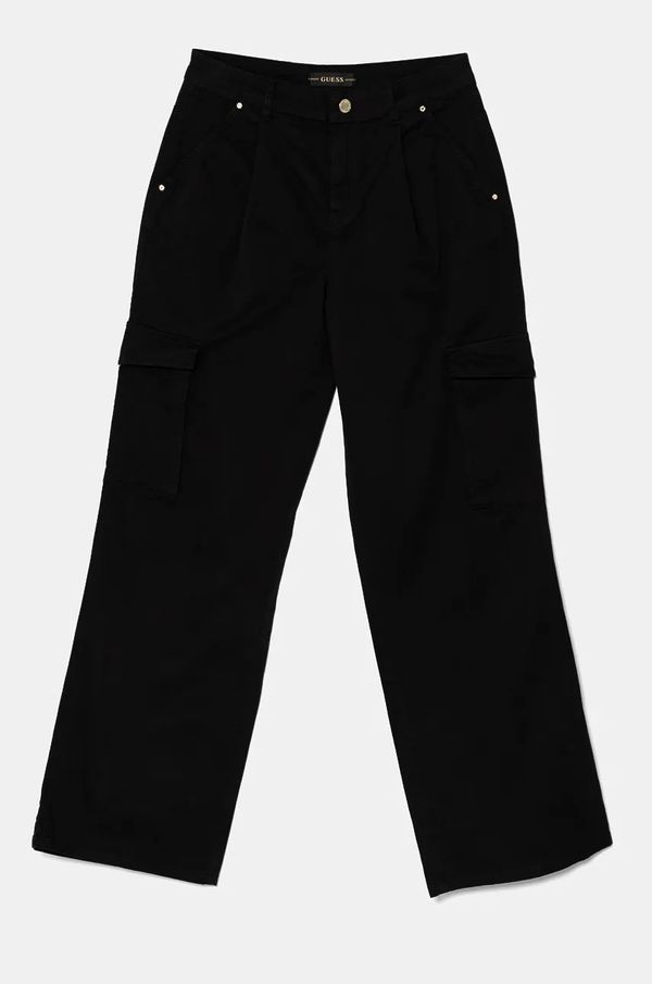Guess Dječje hlače Guess boja: crna, bez uzorka, J4BB00 WGSL0