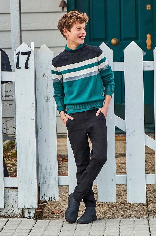 Mayoral Dječje hlače Mayoral slim fit basic boja: crna, bez uzorka, 582