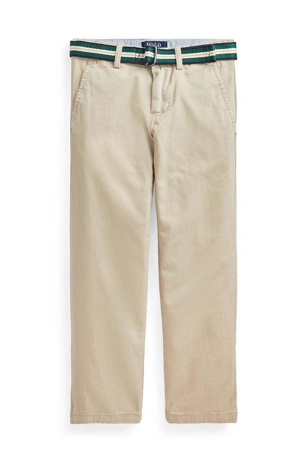 Polo Ralph Lauren Dječje hlače Polo Ralph Lauren boja: bež, bez uzorka, 322855394002