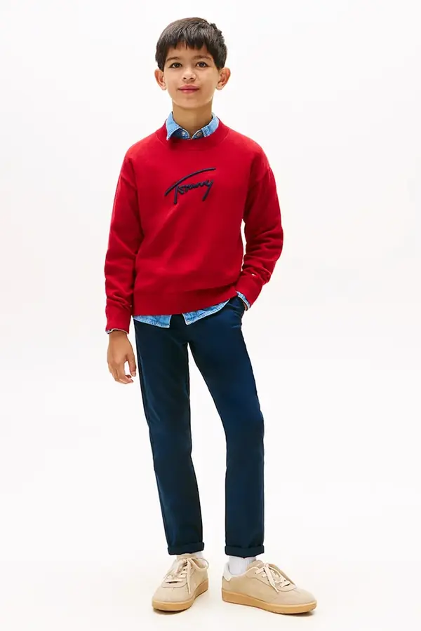 Tommy Hilfiger Dječje hlače s pamukom Tommy Hilfiger