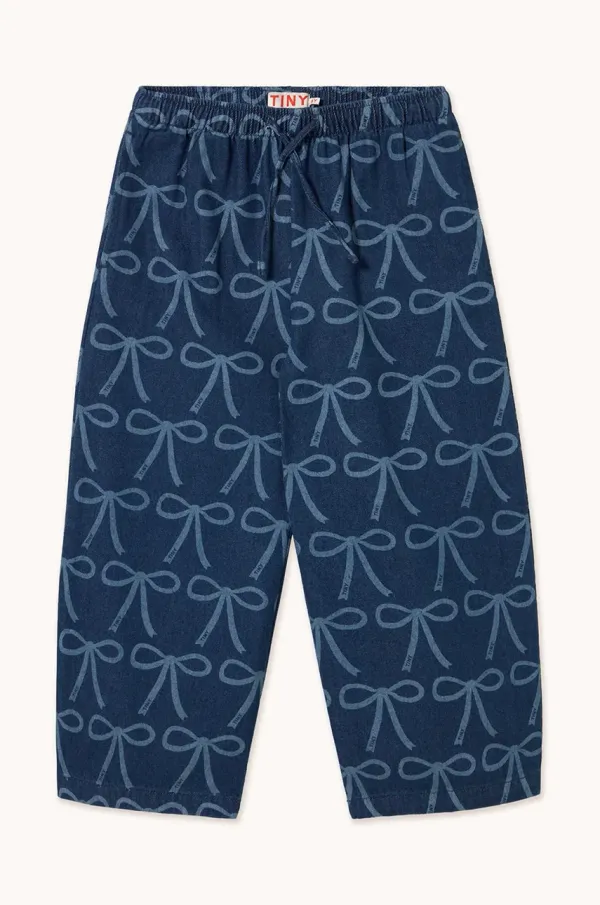 Tinycottons Dječje hlače Tinycottons BOWS PANT s uzorkom, SS25-237