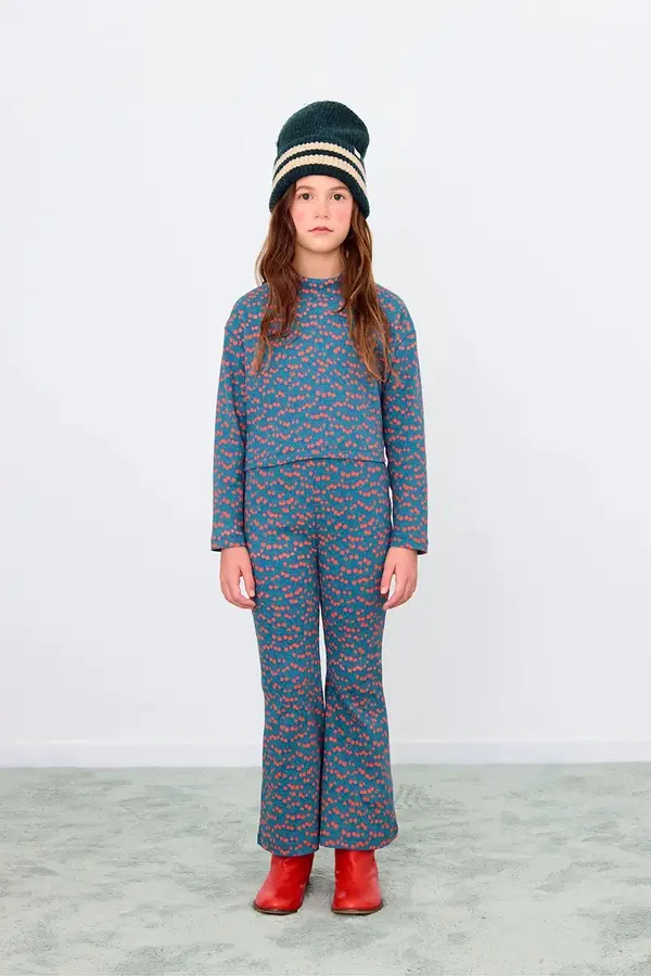 Tinycottons Dječje hlače Tinycottons MINI APPLES RIB PANT