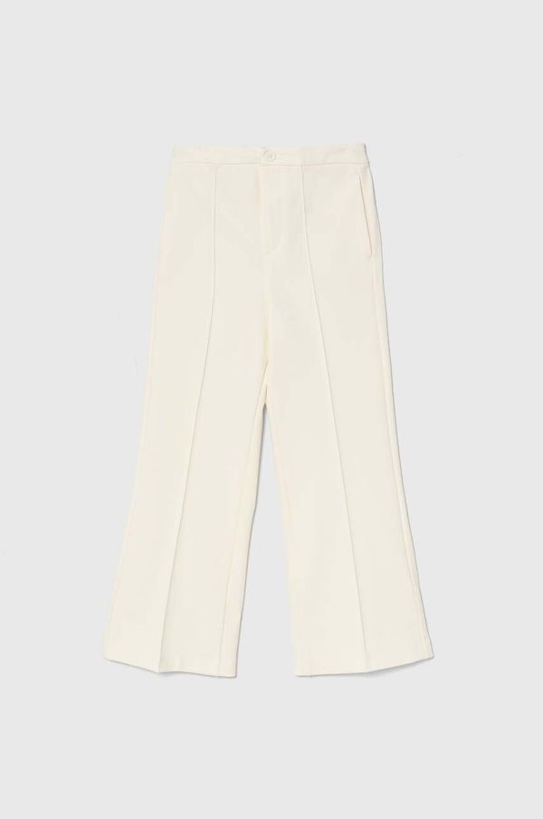 United Colors of Benetton Dječje hlače United Colors of Benetton boja: bež, bez uzorka