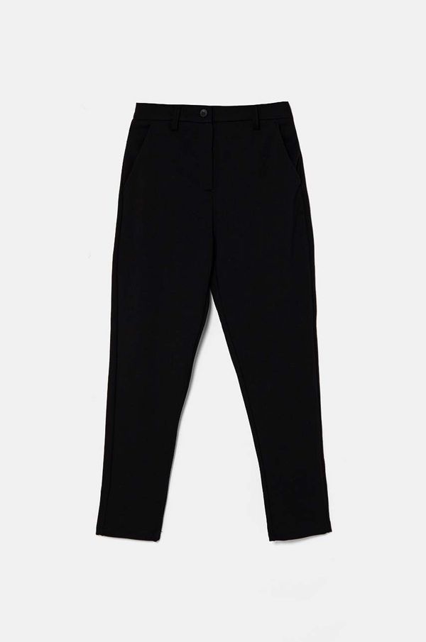 United Colors of Benetton Dječje hlače United Colors of Benetton boja: crna, bez uzorka, 4EOMCF02C