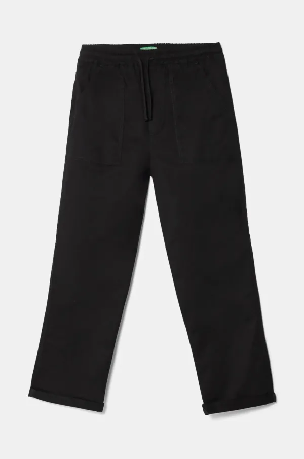 United Colors of Benetton Dječje hlače United Colors of Benetton boja: crna, bez uzorka, 4T48CF03T