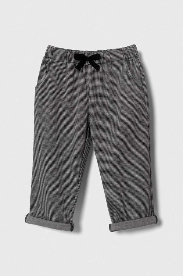 United Colors of Benetton Dječje hlače United Colors of Benetton boja: crna, s uzorkom