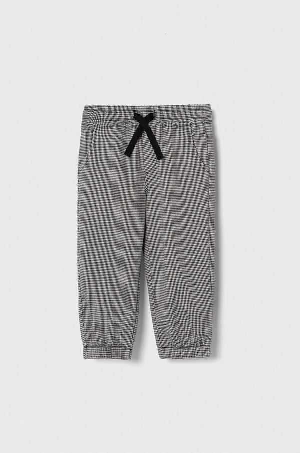 United Colors of Benetton Dječje hlače United Colors of Benetton boja: crna, s uzorkom