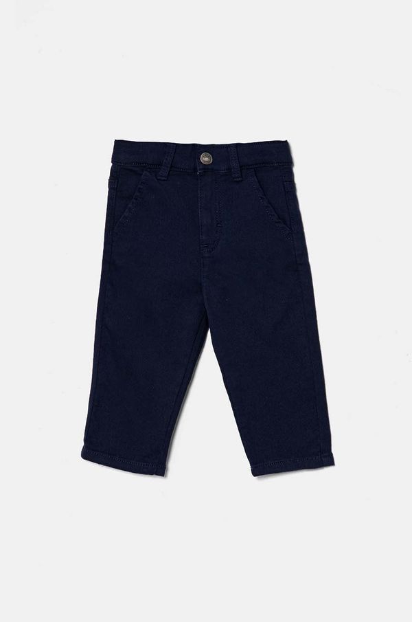 United Colors of Benetton Dječje hlače United Colors of Benetton boja: tamno plava, bez uzorka, 41HQGE023