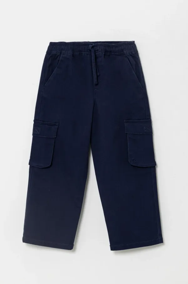 United Colors of Benetton Dječje hlače United Colors of Benetton boja: tamno plava, bez uzorka, 4TCGGF02B