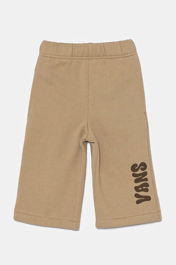 Vans Dječje hlače Vans Happy Days Sweatpant boja: bež, s tiskom, VN000K0C4MG1