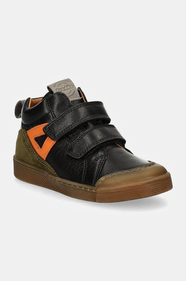 Froddo Dječje kožne cipele Froddo ROSARIO HIGH-TOP boja: crna, G2110134