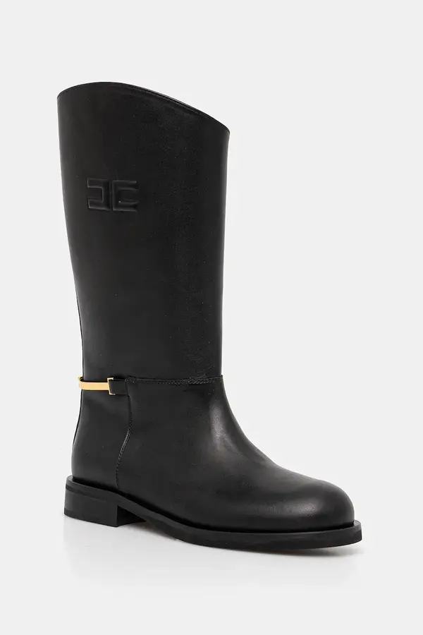 Elisabetta Franchi Dječje kožne čizme Elisabetta Franchi