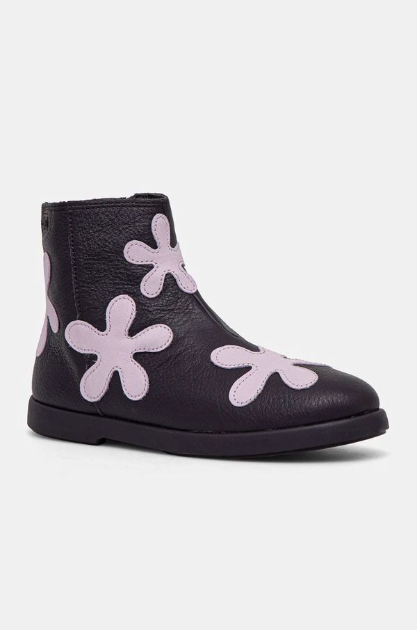 Camper Dječje kožne gležnjače Camper TWS boja: ljubičasta, K900374.001