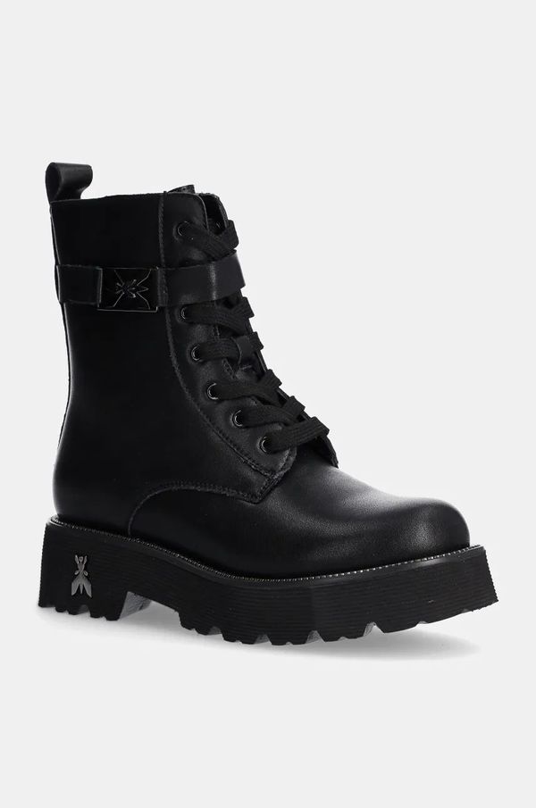 Patrizia Pepe Dječje kožne gležnjače Patrizia Pepe boja: crna, PPJ888