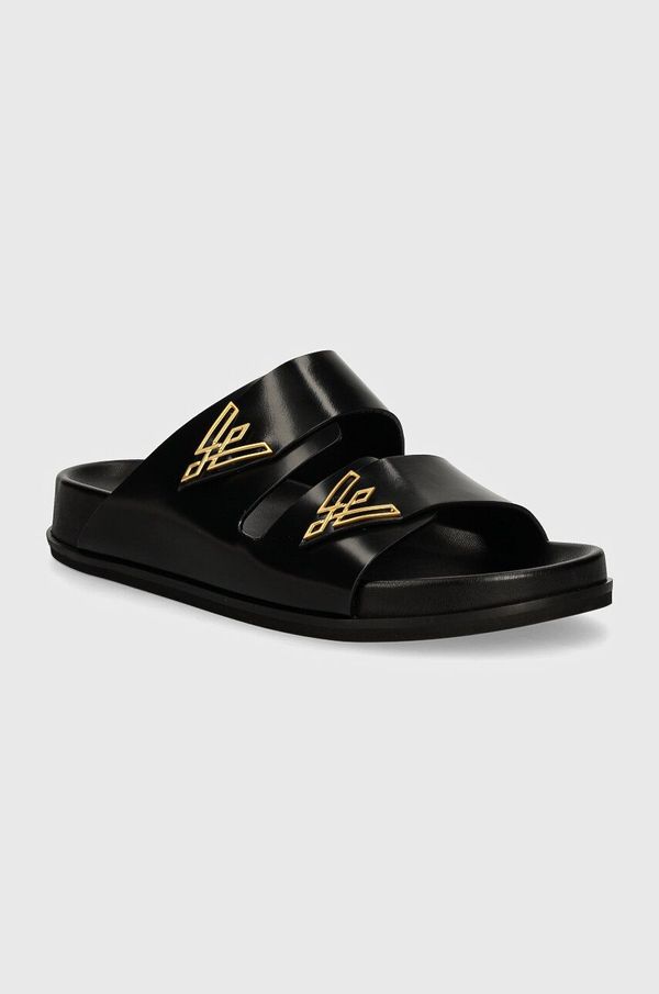 Vanda Novak Dječje kožne natikače Vanda Novak Sandy Kids boja: crna