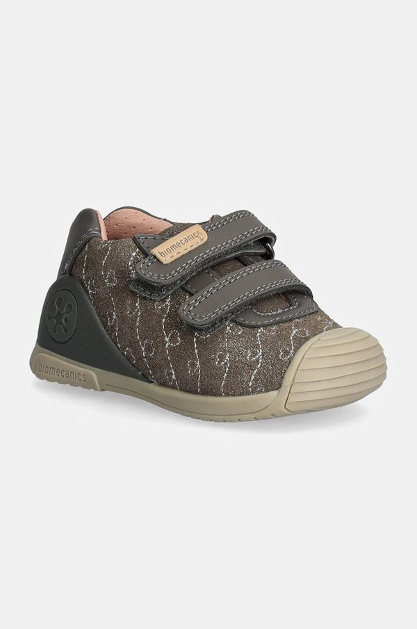 Biomecanics Dječje kožne polucipele Biomecanics boja: siva, 241101