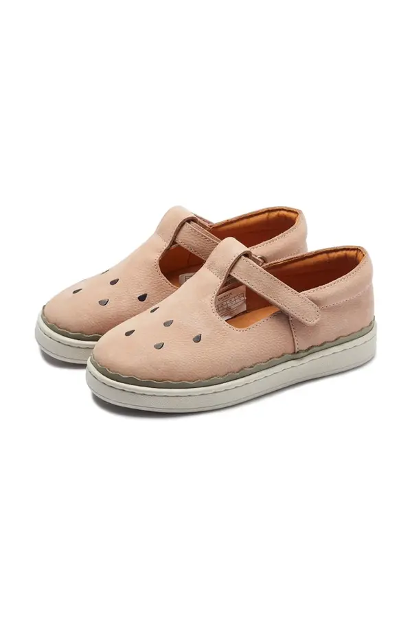 Donsje Dječje kožne polucipele Donsje Lowy Shoes Watermelon