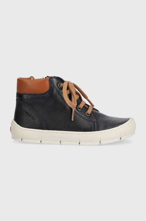 Pom D'api Dječje kožne polucipele Pom D'api START TOP boja: tamno plava