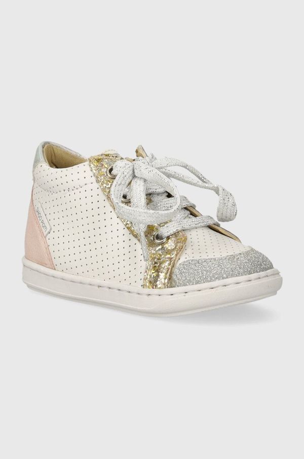 Shoo Pom Dječje kožne polucipele Shoo Pom BOUBA ZIP BOX boja: bijela