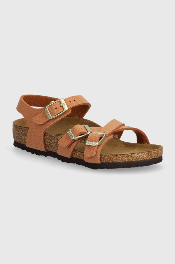Birkenstock Dječje kožne sandale Birkenstock Kumba Kids BFBC boja: smeđa