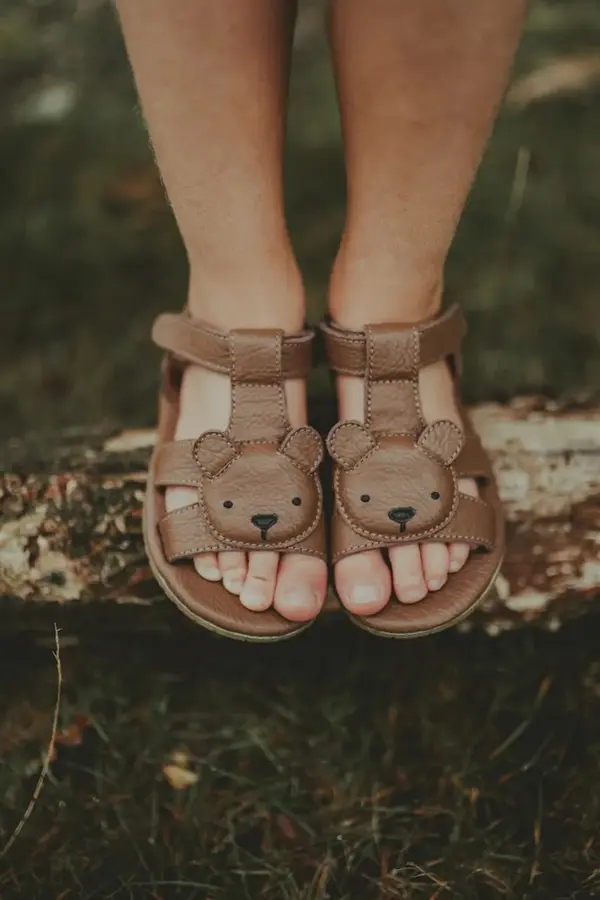 Donsje Dječje kožne sandale Donsje Dhalo Sandals Bear