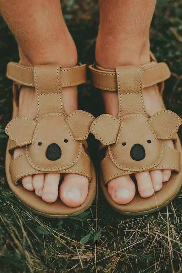 Donsje Dječje kožne sandale Donsje Dhalo Sandals Koala