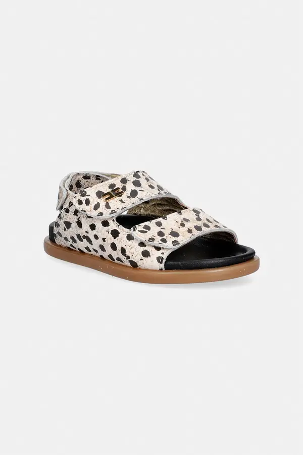 Elisabetta Franchi Dječje kožne sandale Elisabetta Franchi