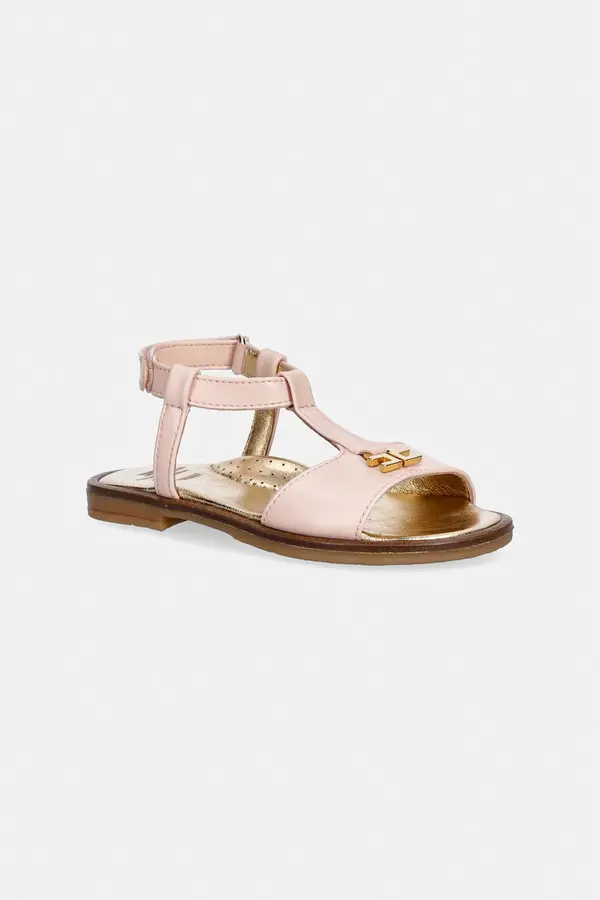 Elisabetta Franchi Dječje kožne sandale Elisabetta Franchi
