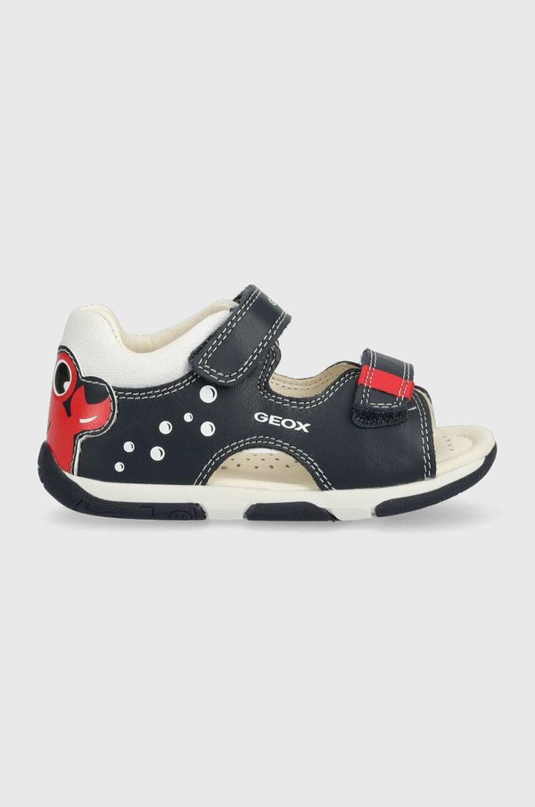 Geox Dječje kožne sandale Geox boja: tamno plava