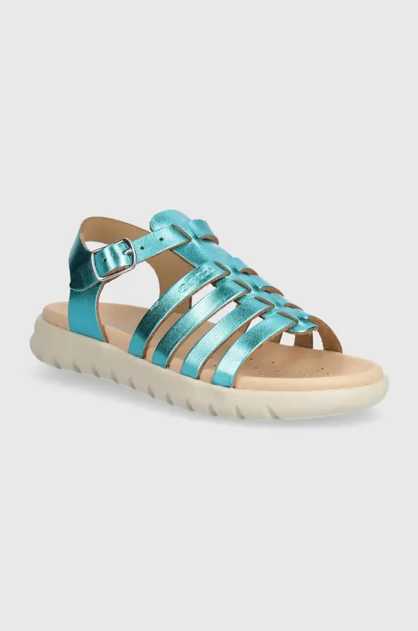 Geox Dječje kožne sandale Geox SANDAL SOLEIMA
